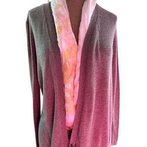 Chicos‎ cardigan size 0, tassle bottom, cotton/rayon blend